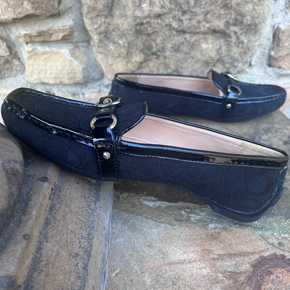 VINTAGE…Coach Black Signature Canvas Horsebit Loafers/NEVER WORN in ORIGINAL BOX - Picture 13 of 17